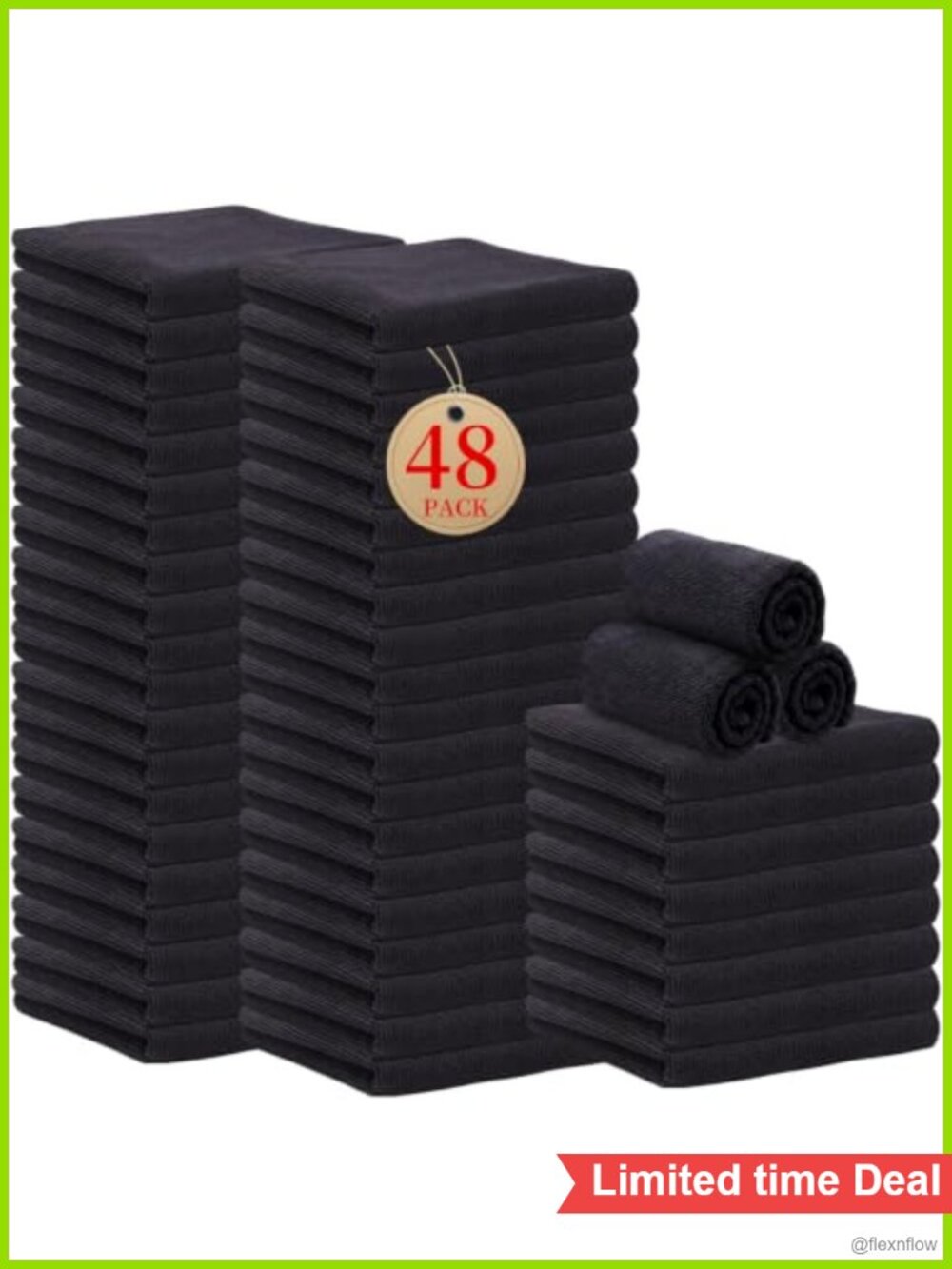 Microfiber Salon Towels 48 Pack 16x28 Inch Highly Absorbent Hair Towels